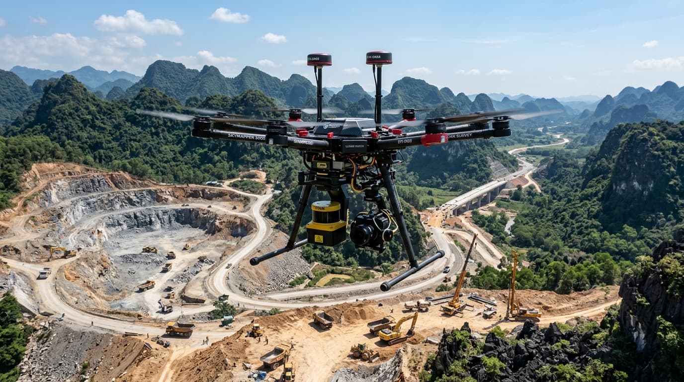 Drone Trắc Địa & Quét 3D LiDAR (Matrice 350 RTK)