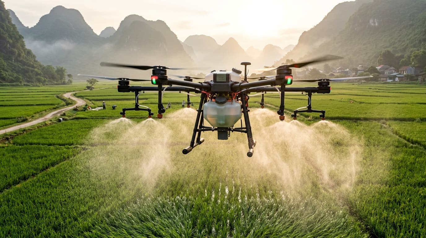 Drone Nông Nghiệp Tải Trọng Lớn (Agras T50)