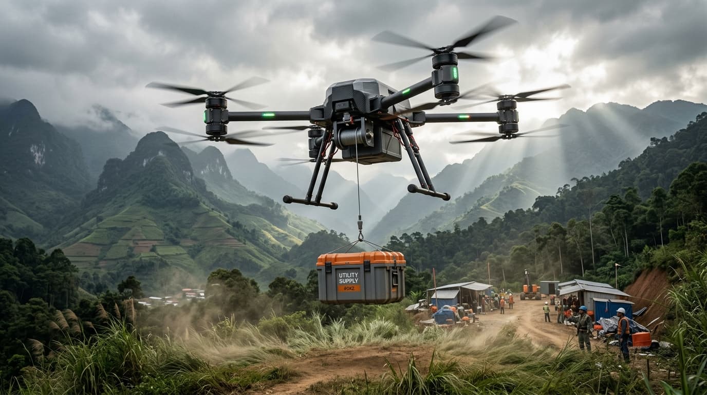 Drone Vận Chuyển Hàng Hóa